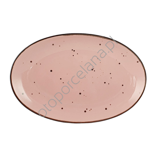 COTTAGE PINK PÓŁMISEK OWALNY 31 cm - Alumina Bogucice