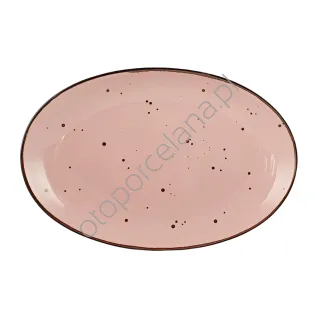 COTTAGE PINK PÓŁMISEK OWALNY 31 cm - Alumina Bogucice