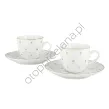 GEMIS zestaw 2 filiżanek ze spodkiem espresso ART01 - 2