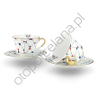 ARLEKIN zestaw 2 x filiżanek ze spodkiem AP103 250 ml - 2
