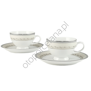 EDERA zestaw 2 filiżanek ze spodkiem