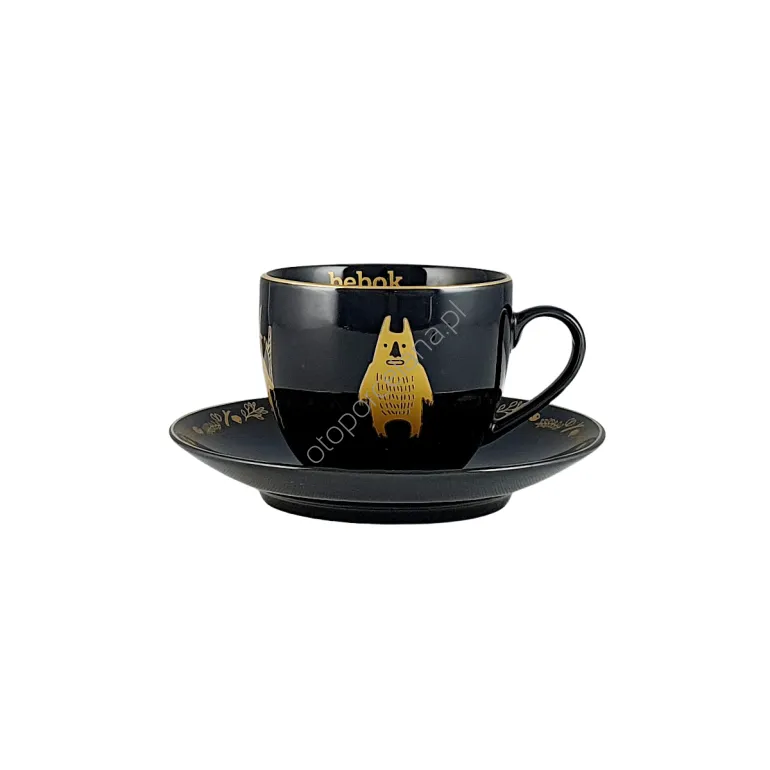 BEBOK GOLD filiżanka ze spodkiem AP105