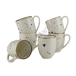 COTTAGE CREAM zestaw 6 kubków - Alumina Bogucice