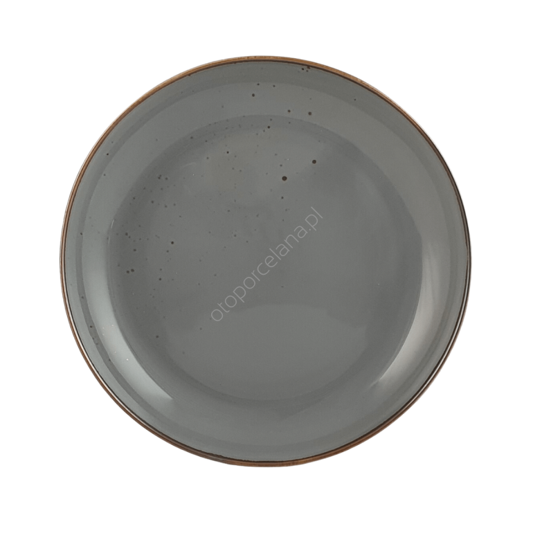 RUSTIC GRAY TALERZ DESEROWY 22 cm - Alumina Bogucice