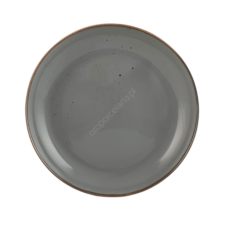RUSTIC GRAY TALERZ DESEROWY 22 cm - Alumina Bogucice