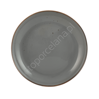 RUSTIC GRAY TALERZ DESEROWY 22 cm - Alumina Bogucice