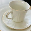 GINO CREAM GOLD zestaw obiadowy dla 6 os. 36 części z filiżanką - 2