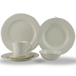 GINO CREAM GOLD zestaw obiadowy dla 6 os. 36 części z filiżanką - 9