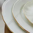 GINO CREAM GOLD zestaw obiadowy dla 6 os. 36 części z filiżanką - 7