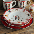 CICHA NOC new zestaw 3 talerzy red - 2