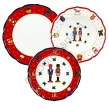 CICHA NOC new zestaw 3 talerzy red - 5