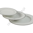 NEW HOLLIS PLATIN CLASSIC  komplet talerzy 6 osobowy/ 18 sztuk - 2