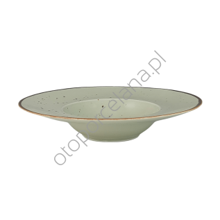 COTTAGE GREEN TEA TALERZ GŁĘBOKI PASTA 28 cm - Alumina Bogucice