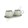 COTTAGE CREAM zestaw śniadaniowy 2 x KUBEK SL46 + tacka - Alumina Bogucice - 7
