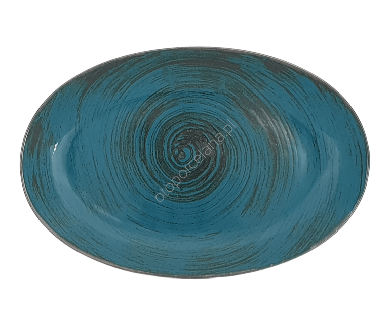 NOSTALGIA LAZUR PÓŁMISEK OWALNY 31 cm - Alumina Bogucice