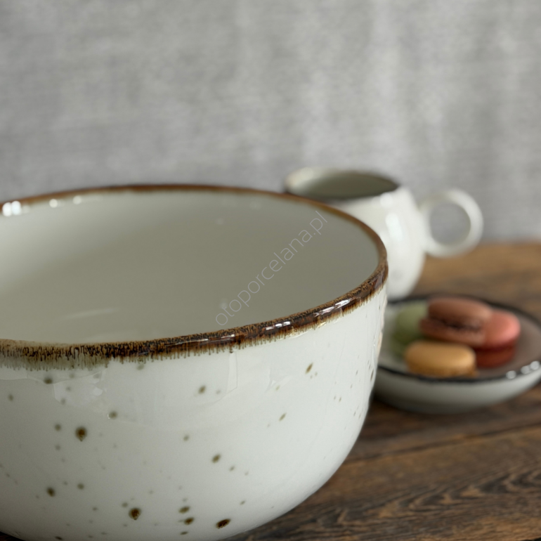 COTTAGE CREAM salaterka AP104 25 cm - Alumina Bogucice