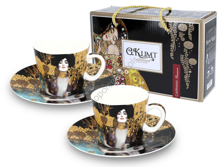 G. KLIMT zestaw 2 filiżanek do espresso, JUDYTA 100 ml