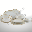 AGAWA GOLD  serwis obiadowy 6 osobowy/ 25 sztuk - 2
