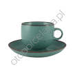 RUSTIC GREEN FILIŻANKA ZE SPODKIEM 250 ml - Alumina Bogucice - 3