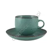 RUSTIC GREEN FILIŻANKA ZE SPODKIEM 250 ml - Alumina Bogucice - 3
