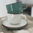 RUSTIC GREEN FILIŻANKA ZE SPODKIEM 250 ml - Alumina Bogucice - 2