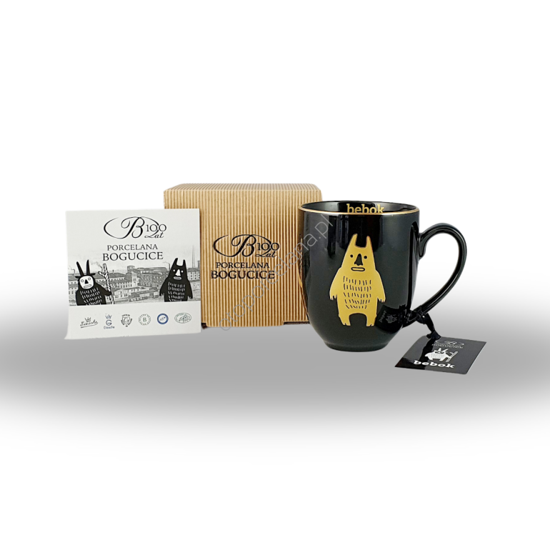 BEBOK GOLD czarny kubek SL30 420 ml