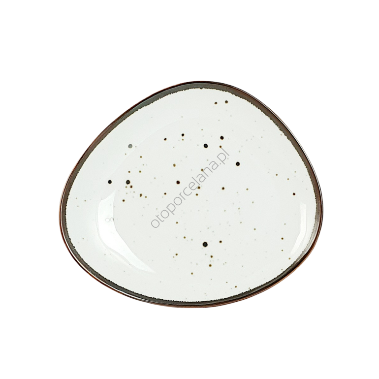 COTTAGE WHITE talerz deserowy  AQUA AP129- Alumina Bogucice