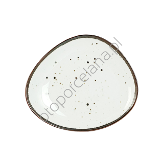 COTTAGE WHITE talerz deserowy  AQUA AP129- Alumina Bogucice