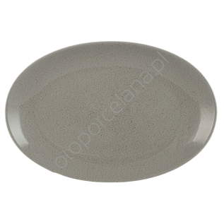 GRANITE SILVER GREY PÓŁMISEK OWALNY 31 cm - Alumina Bogucice