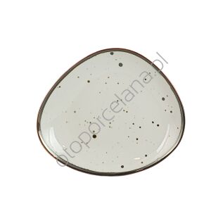 COTTAGE CREAM talerz deserowy 18,5 x 21,5 cm AQUA - Alumina Bogucice