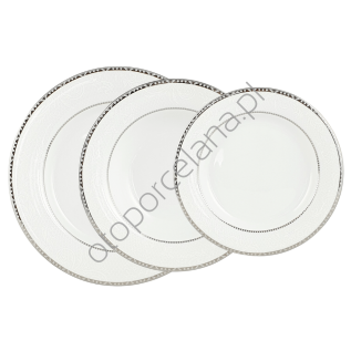 KELLY PLATIN komplet talerzy 6/18