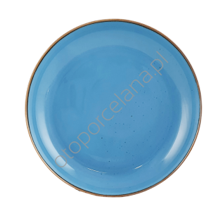 RUSTIC BLUE TALERZ DESEROWY 22 cm - Alumina Bogucice