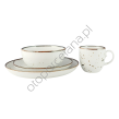 RUSTIC WHITE  serwis obiadowy 6 os./24 el. z kubkiem - Alumina Bogucice - 2
