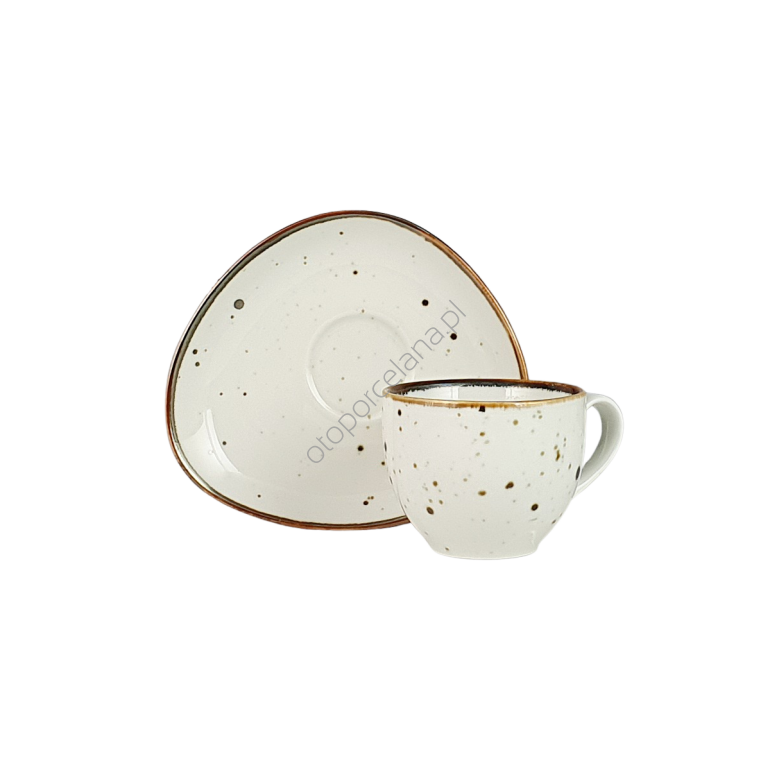 COTTAGE CREAM FILIŻANKA Z SPODKIEM AQUA 200 ml - Alumina Bogucice