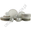 COTTAGE WHITE komplet talerza z filiżanką 200 ml 6 os. 30 el.- Alumina Bogucice - 2