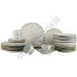 COTTAGE WHITE komplet talerza z filiżanką 200 ml 6 os. 30 el.- Alumina Bogucice - 2