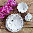 COTTAGE WHITE SALATERKA ORGANIC 20 cm - Alumina Bogucice - 2