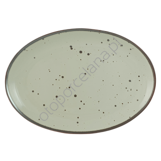 COTTAGE GREEN TEA PÓŁMISEK OWALNY 31 cm - Alumina Bogucice