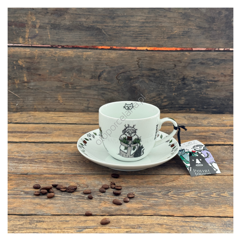 HEKSA filiżanka ze spodkiem AP105 linea new - 320 ml