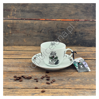 HEKSA filiżanka ze spodkiem AP105 linea new - 320 ml