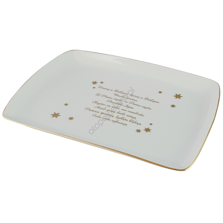 PÓŁMISEK, TACKA PROSTOKĄTNY 25 x 18,5 cm kolęda