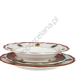 CICHA NOC zestaw 3 talerzy red - 2