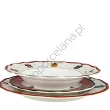 CICHA NOC zestaw 3 talerzy red - 2