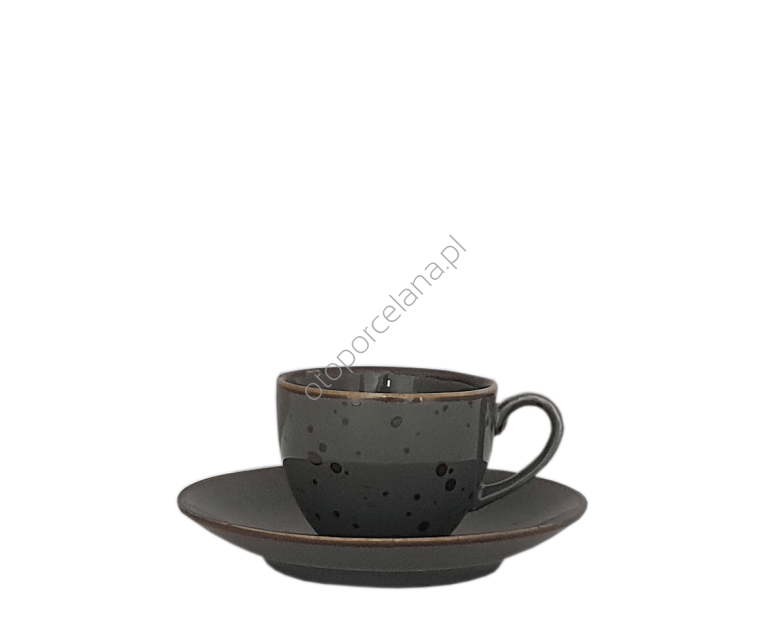 COTTAGE GRAPHITE FILIŻANKA Z SPODKIEM 200 ml - Alumina Bogucice