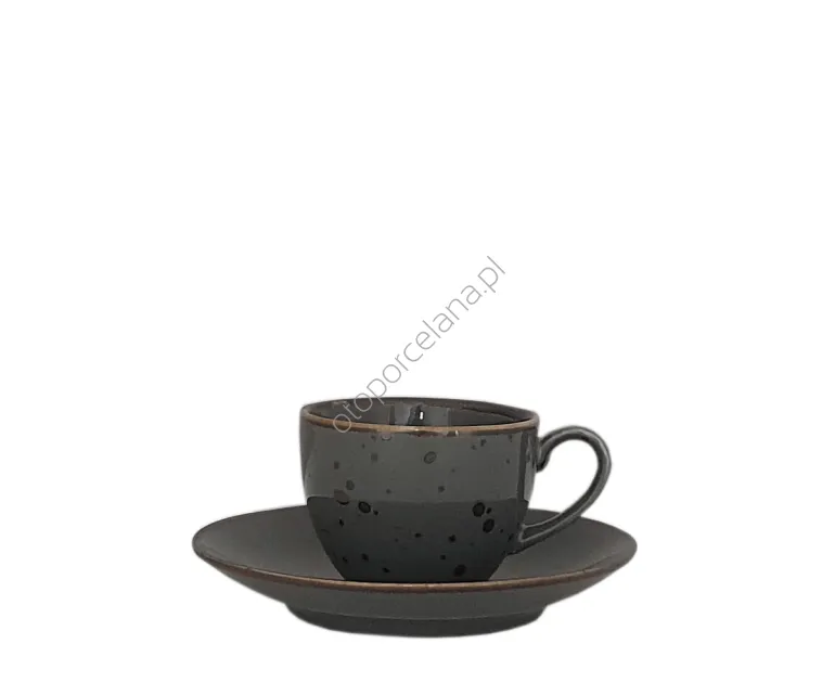 COTTAGE GRAPHITE FILIŻANKA Z SPODKIEM 200 ml - Alumina Bogucice