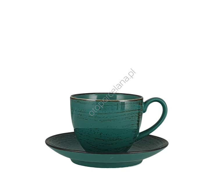 NOSTALGIA EMERALD FILIŻANKA ZE SPODKIEM 300 ml - Alumina Bogucice