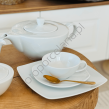 ELITE WHITE serwis do herbaty 6 osobowy/ 15 sztuk. - 2