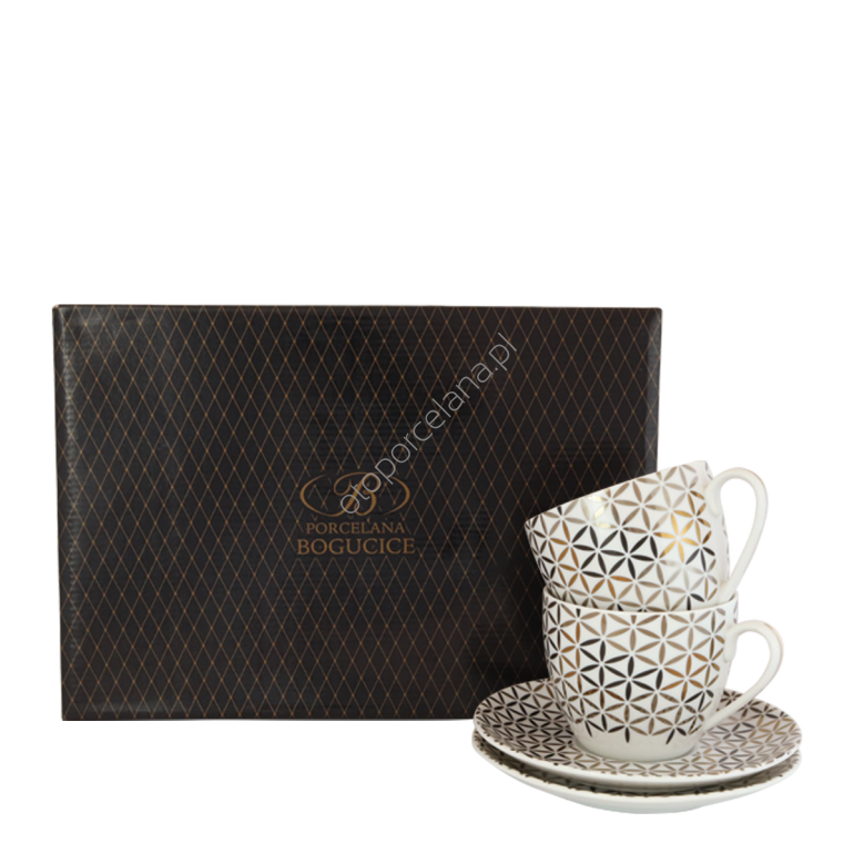 LENTA zestaw 2 filiżanek ze spodkiem PS25