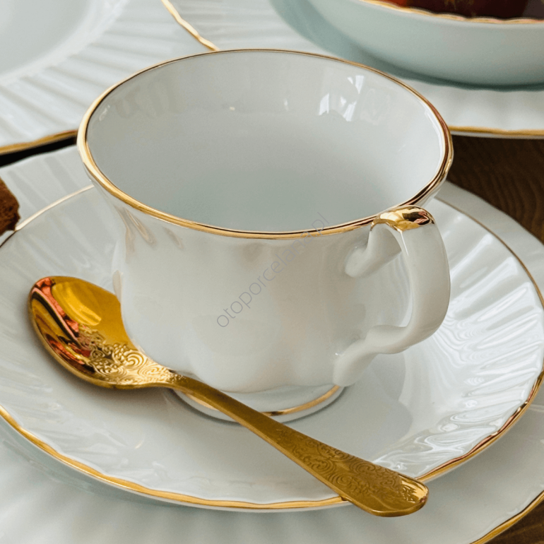 CARO GOLD zestaw obiad i herbata 6 os. 36 el.