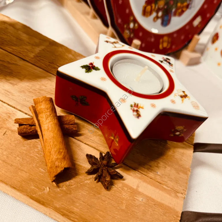 CICHA NOC świecznik tealight gwiazda